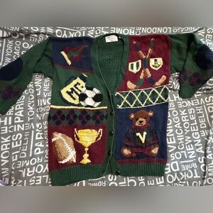 Vintage rare Marisa Christina ‘Varsity’ themed sweater. Woman’s